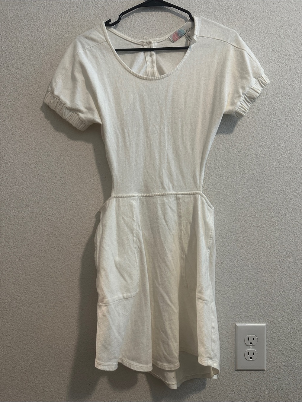 Free People Backless Short Sleeve Beach Dress